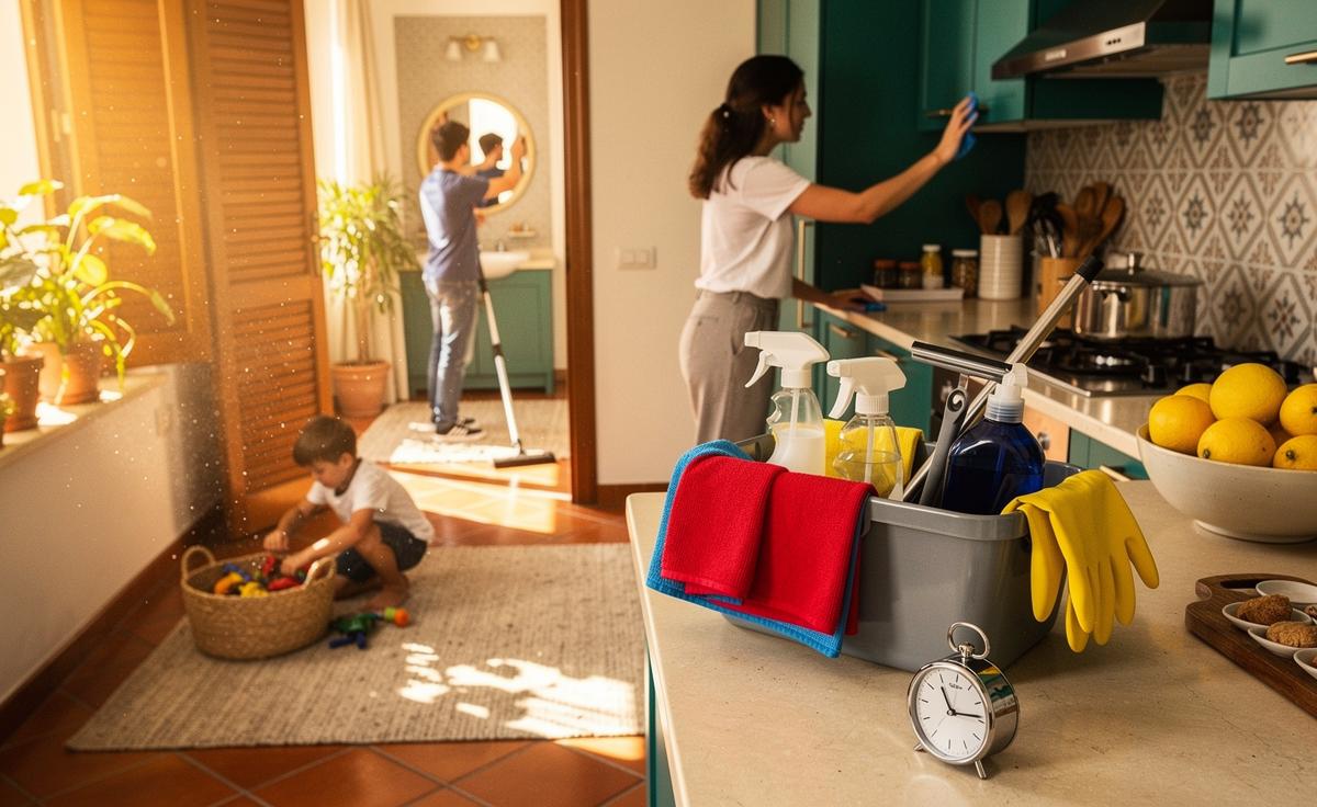 Pulizie di Fine Settimana: Metodo Semplice per Famiglie Italiane